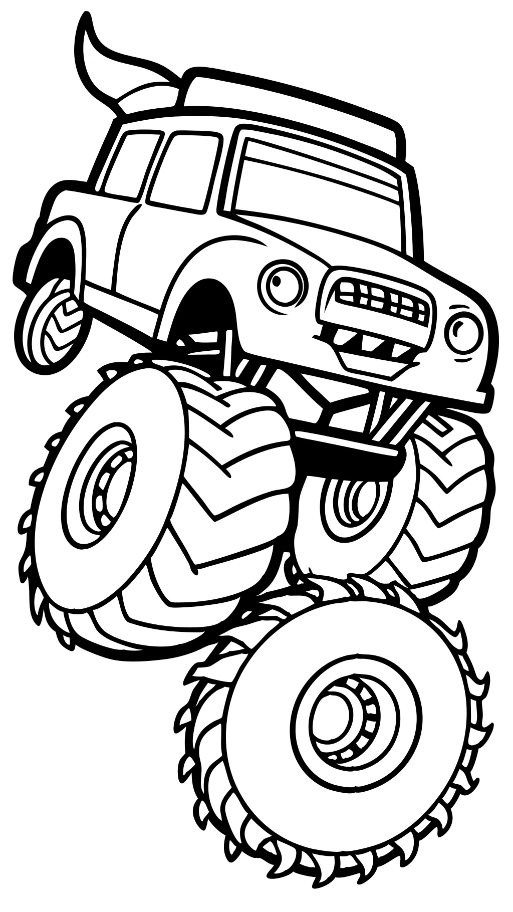 monster truck color pages